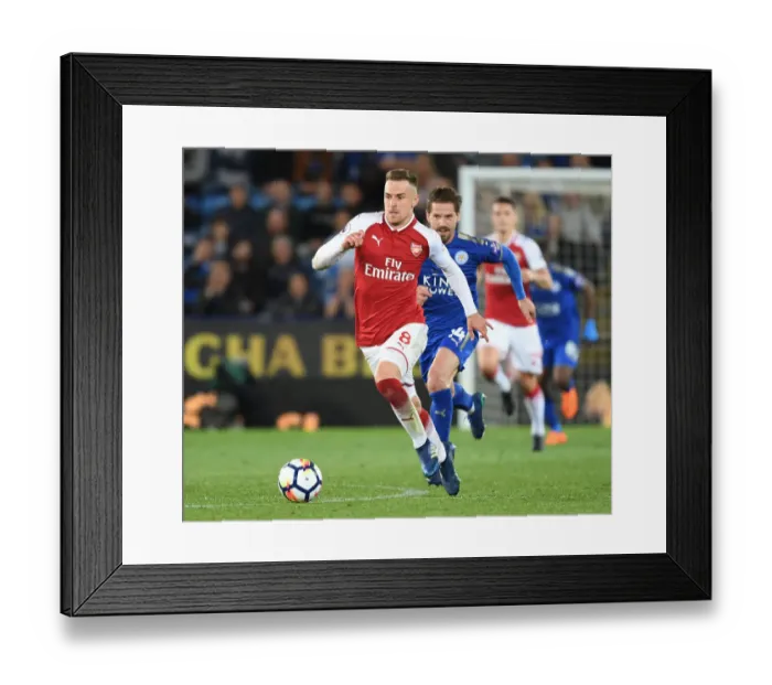 Framed Print : Aaron Ramsey in Action: Leicester City vs. Arsenal, Premier League 2017-18 Framed Print : Aaron Ramsey in Action: Leicester City vs. Arsenal, Premier League 2017-18
