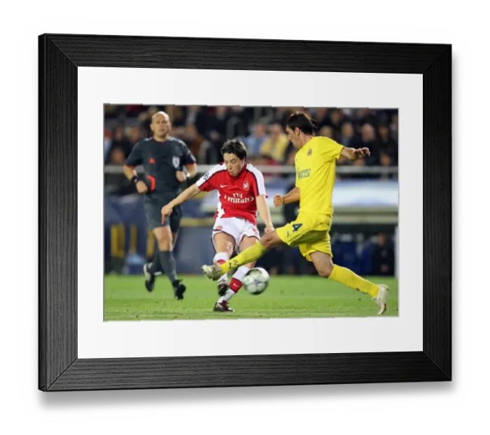 Framed Print : Samir Nasri (Arsenal) Diego Godin (Villarreal) Framed Print : Samir Nasri (Arsenal) Diego Godin (Villarreal)