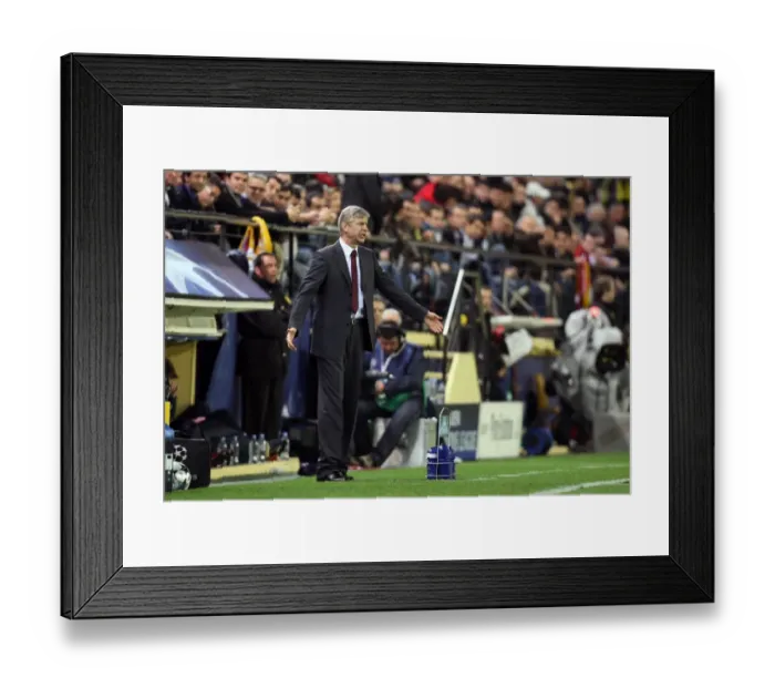 Framed Print : Arsene Wenger and the 1:1 Battle: Arsenal vs. Villarreal, UEFA Champions League Quarterfinal (1st Leg) Framed Print : Arsene Wenger and the 1:1 Battle: Arsenal vs. Villarreal, UEFA Champions League Quarterfinal (1st Leg)