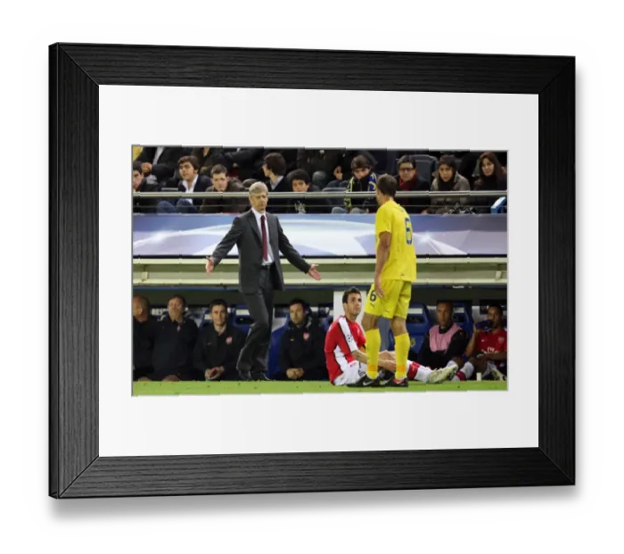 Framed Print : Arsene Wenger the Arsenal Manager and Cesc Fabregas Framed Print : Arsene Wenger the Arsenal Manager and Cesc Fabregas