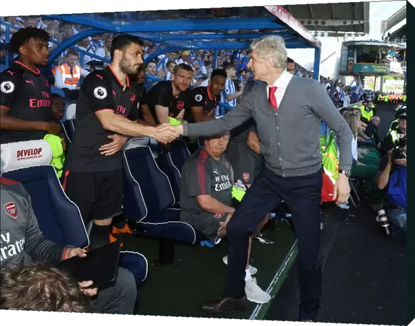 Arsene Wenger and Sead Kolasinac: A Farewell Handshake - Huddersfield Town vs. Arsenal (2017-18)
