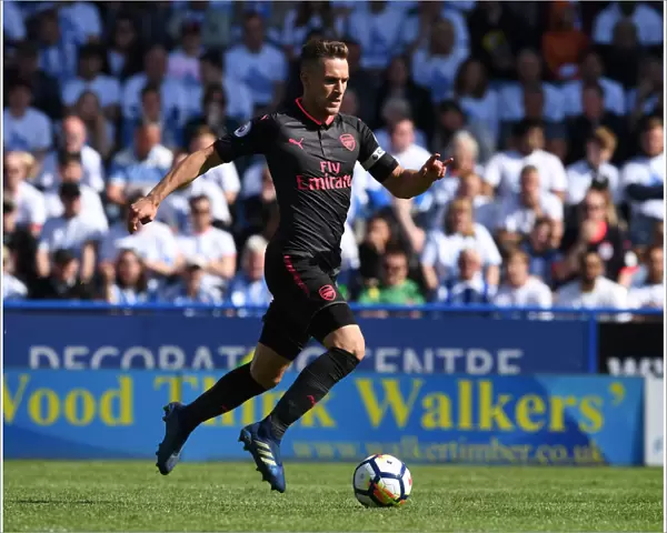 Arsenal's Aaron Ramsey in Action against Huddersfield Town (2017-18 Premier League)