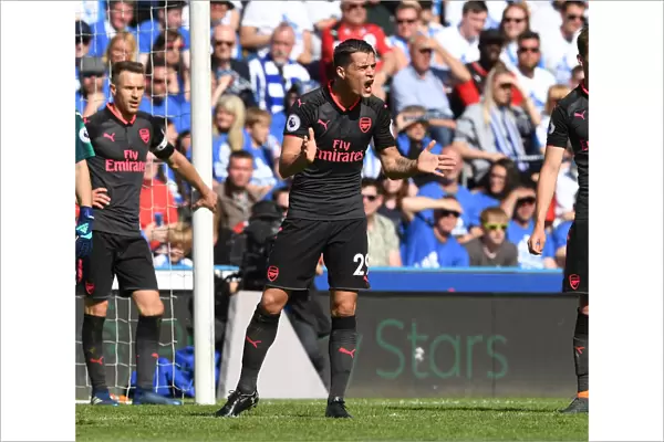 Granit Xhaka: In Action for Arsenal Against Huddersfield Town, Premier League 2017-18