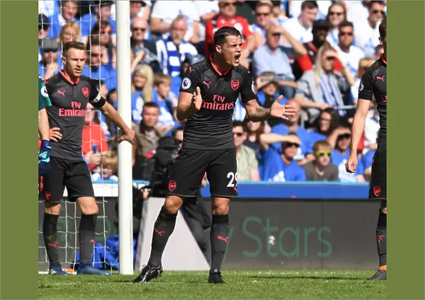 Granit Xhaka: In Action for Arsenal Against Huddersfield Town, Premier League 2017-18