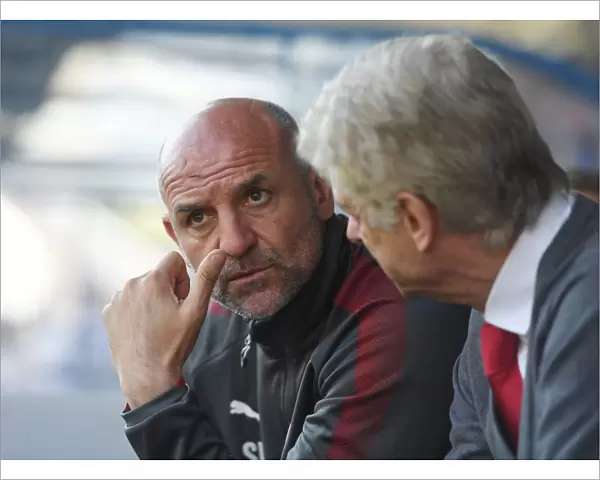 Steve Bould: Arsenal Assistant Manager at Huddersfield Town Match, Premier League 2017-18