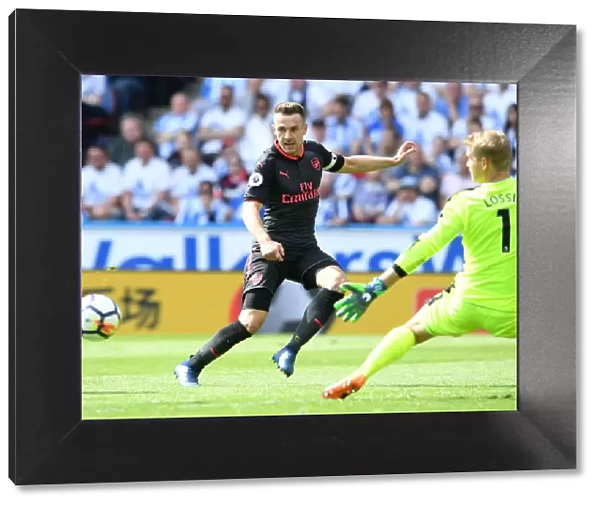 Aaron Ramsey in Action: Huddersfield Town vs. Arsenal, Premier League 2017-18