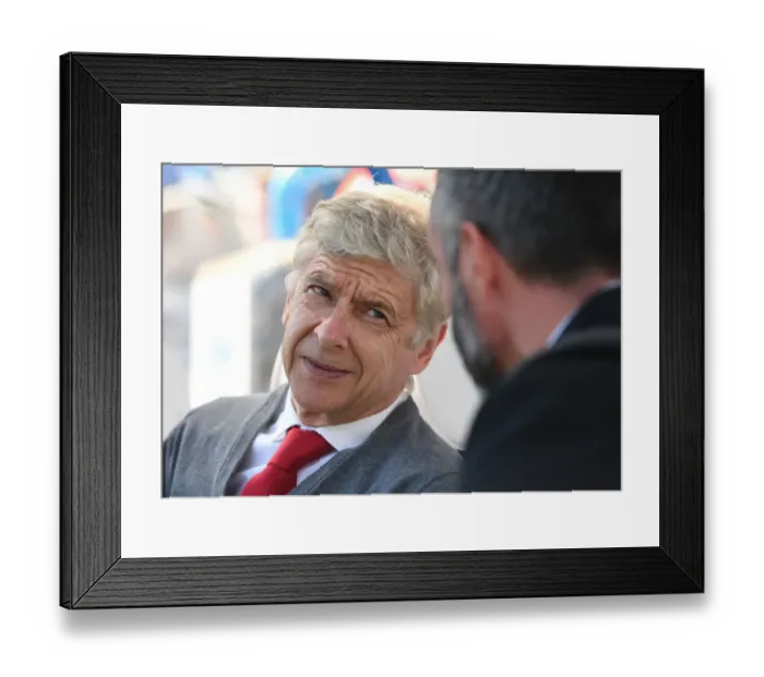 Framed Print : Arsene Wenger Bids Farewell: Last Match as Arsenal Manager (Huddersfield Town vs. Arsenal, May 2018)