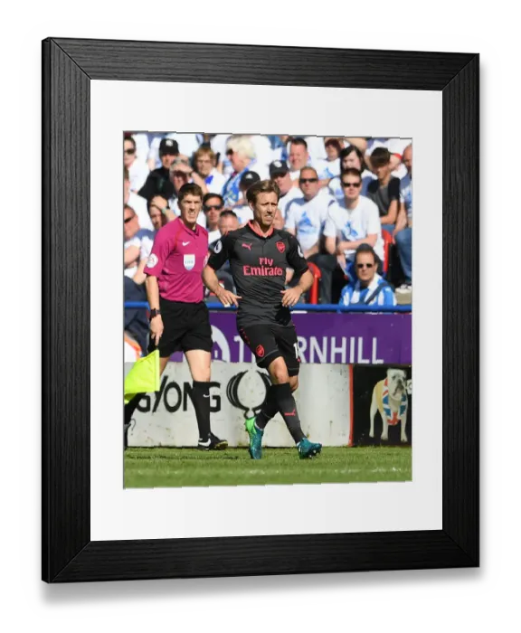 Framed Print : Nacho Monreal in Action: Huddersfield Town vs Arsenal, Premier League 2017-18