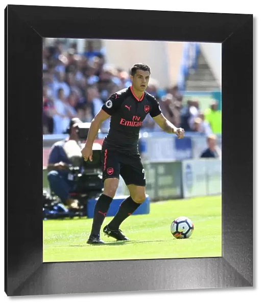 Granit Xhaka: Arsenal Midfielder in Action vs. Huddersfield Town, Premier League 2017-18