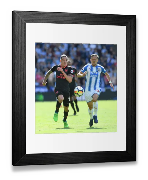Framed Print : Hector Bellerin vs. Chris Lowe: A Premier League Showdown at Huddersfield