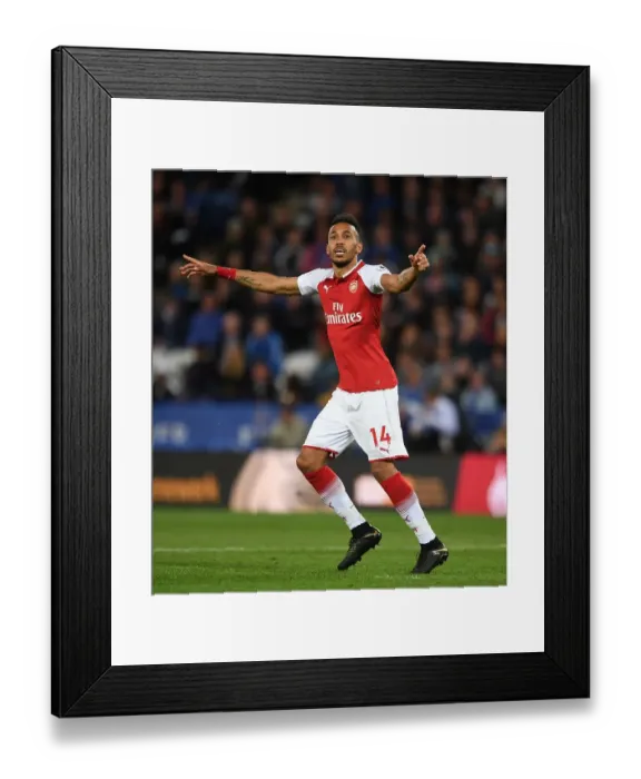 Framed Print : Pierre-Emerick Aubameyang Scores for Arsenal Against Leicester City - Premier League 2017-18 Framed Print : Pierre-Emerick Aubameyang Scores for Arsenal Against Leicester City - Premier League 2017-18