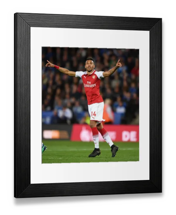 Framed Print : Pierre-Emerick Aubameyang's Goal: Leicester City vs. Arsenal, Premier League 2017-18 Framed Print : Pierre-Emerick Aubameyang's Goal: Leicester City vs. Arsenal, Premier League 2017-18