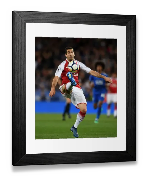 Framed Print : Henrikh Mkhitaryan in Action: Leicester City vs Arsenal, Premier League 2017-18