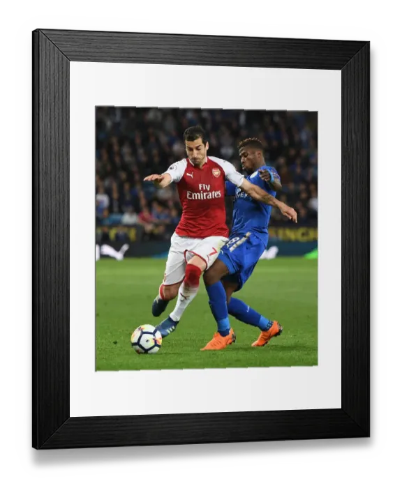 Framed Print : Mkhitaryan vs Iheanacho: Battle at The King Power Stadium - Leicester City vs Arsenal, Premier League 2017-18 Framed Print : Mkhitaryan vs Iheanacho: Battle at The King Power Stadium - Leicester City vs Arsenal, Premier League 2017-18
