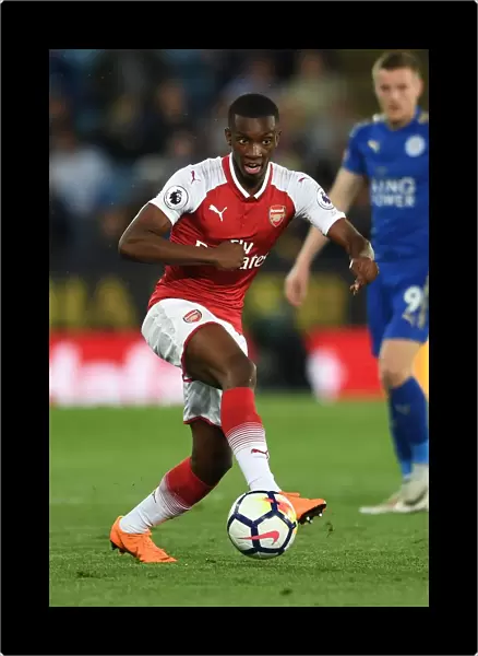Eddie Nketiah in Action: Leicester City vs. Arsenal, Premier League 2017-18