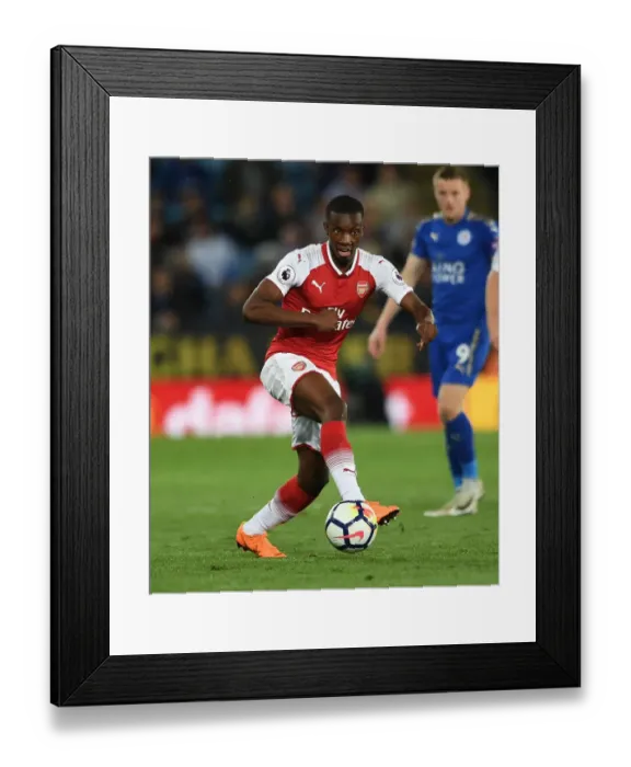 Framed Print : Eddie Nketiah in Action: Leicester City vs. Arsenal, Premier League 2017-18 Framed Print : Eddie Nketiah in Action: Leicester City vs. Arsenal, Premier League 2017-18