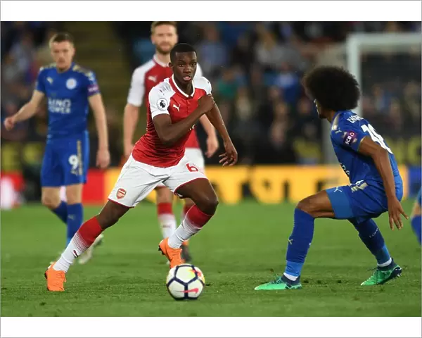 Eddie Nketiah in Action: Leicester City vs Arsenal, Premier League 2017-18