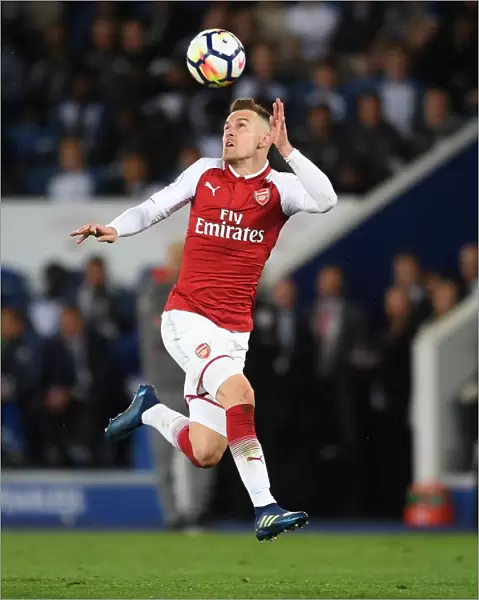 Aaron Ramsey in Action: Premier League Showdown - Arsenal vs. Leicester City (2017-18)