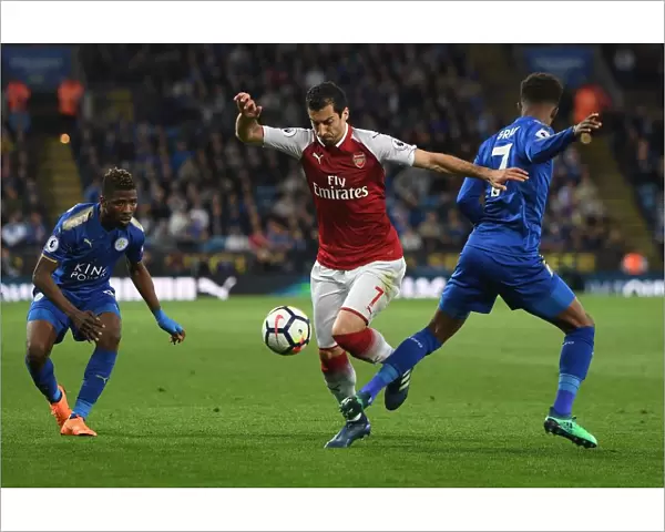 Mkhitaryan vs. Gray: Intense Battle in Leicester City vs. Arsenal Premier League Clash