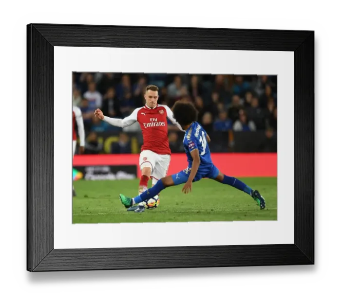 Framed Print : Aaron Ramsey Outwits Hamza Choudhury: Leicester City vs. Arsenal, Premier League Showdown (2017-18) Framed Print : Aaron Ramsey Outwits Hamza Choudhury: Leicester City vs. Arsenal, Premier League Showdown (2017-18)