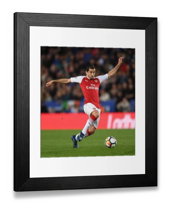 Framed Print : Henrikh Mkhitaryan (Arsenal). Leciester City 3: 1 Arsenal