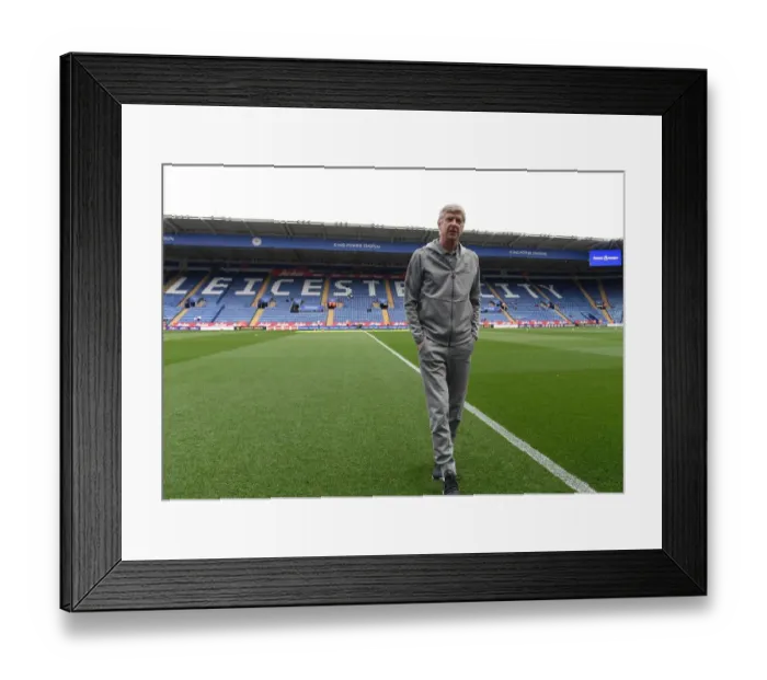 Framed Print : Arsene Wenger: Arsenal Boss Faces Leicester City in Premier League Showdown (2017-18)