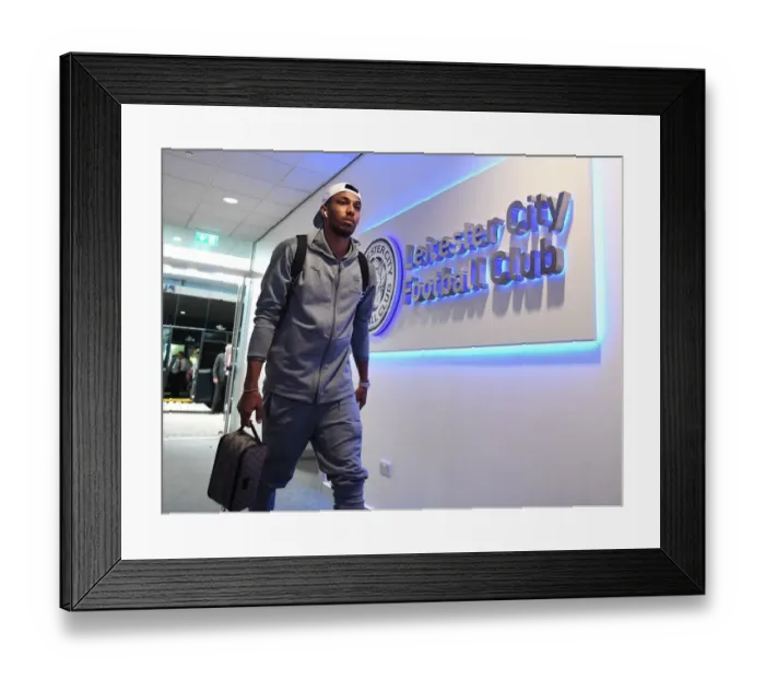 Framed Print : Pierre-Emerick Aubameyang: Arsenal Star Ready for Leicester Showdown (Leicester City vs Arsenal, Premier League 2017-18)