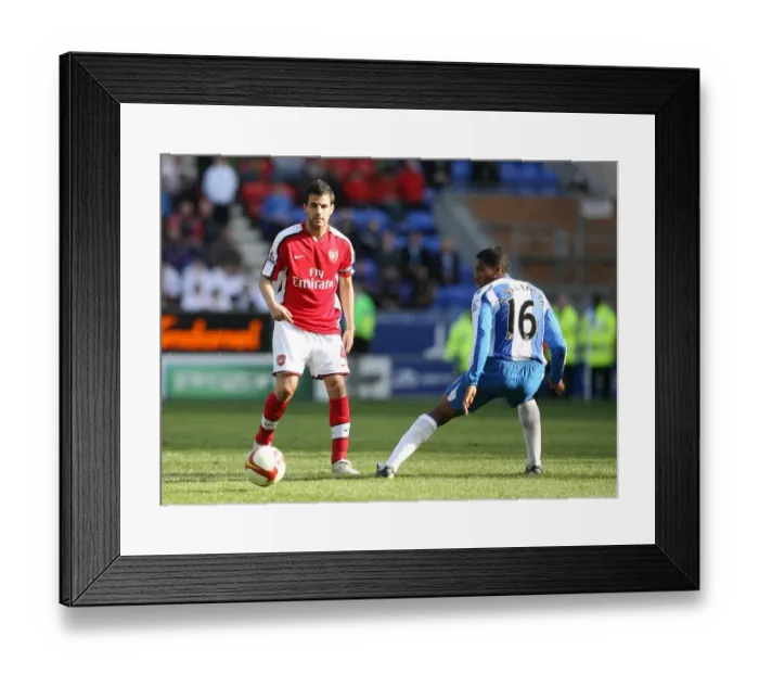 Framed Print : Cesc Fabregas (Arsenal) Antonio Valencia (Wigan) Framed Print : Cesc Fabregas (Arsenal) Antonio Valencia (Wigan)