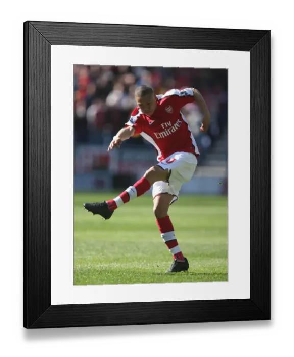 Framed Print : Dominant Kieran Gibbs Leads Arsenal to 4-1 Victory over Wigan Athletic