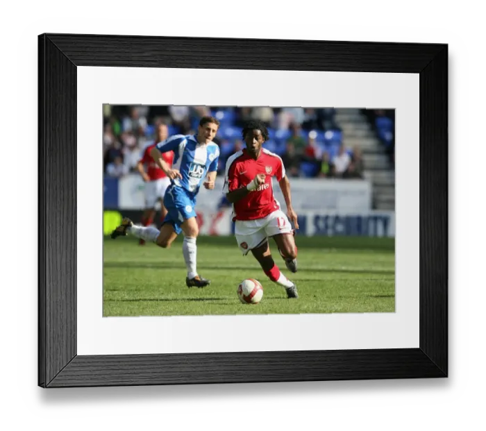 Framed Print : Alex Song's Domination: Arsenal Crush Wigan 4-1 Framed Print : Alex Song's Domination: Arsenal Crush Wigan 4-1