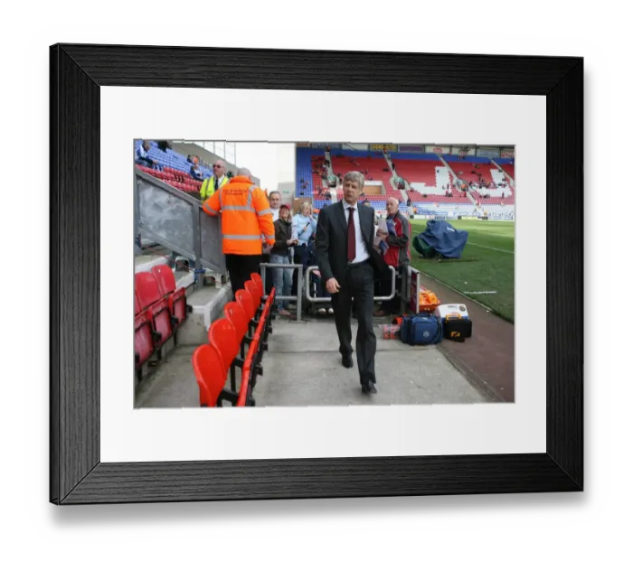 Framed Print : Arsene Wenger's Arsenal: 4-1 Victory Over Wigan Athletic in the Premier League Framed Print : Arsene Wenger's Arsenal: 4-1 Victory Over Wigan Athletic in the Premier League