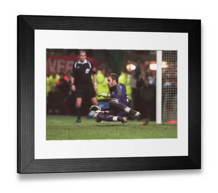 Framed Print : Manuel Almunia saves Doncasters 2nd penalty during the penalty shoot out