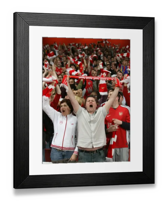 Framed Print : Arsenal fans