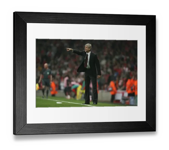 Framed Print : Arsene Wenger's Triumph: Arsenal's 3-0 UEFA Champions League Quarterfinals Victory over Villarreal, Emirages Stadium, 2009