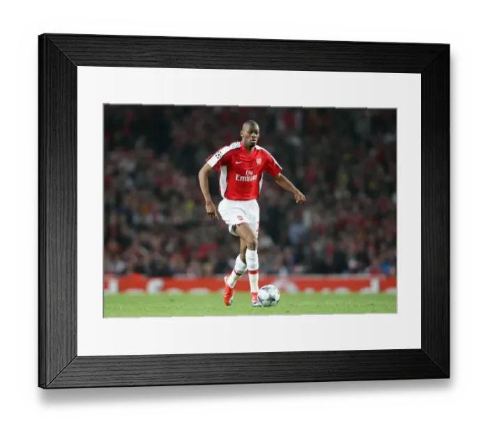 Framed Print : Abou Diaby's Triumph: Arsenal's 3:0 Victory Over Villarreal in the UEFA Champions League Quarterfinals, Emirates Stadium, 15 / 4 / 09