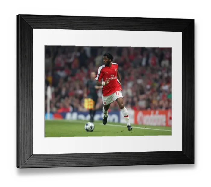 Framed Print : Alex Song's Dominant Performance: Arsenal's 3-0 Champions League Quarterfinal Victory over Villarreal