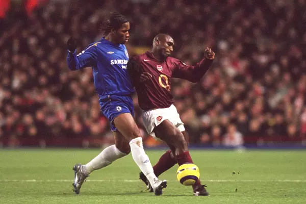 Sol Campbell (Arensal) Didier Drogba (Chelsea). Arsenal 0: 2 Chelsea