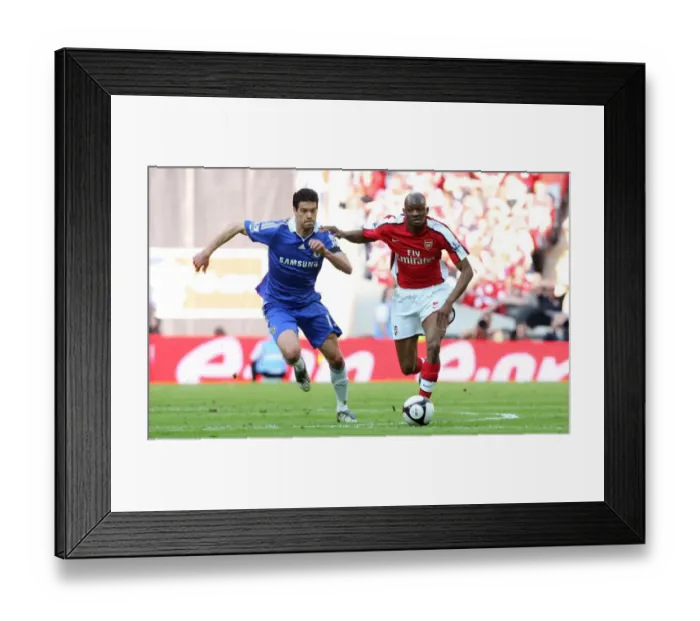 Framed Print : Abou Diaby (Arsenal) Michael Ballack (Chelsea) Framed Print : Abou Diaby (Arsenal) Michael Ballack (Chelsea)