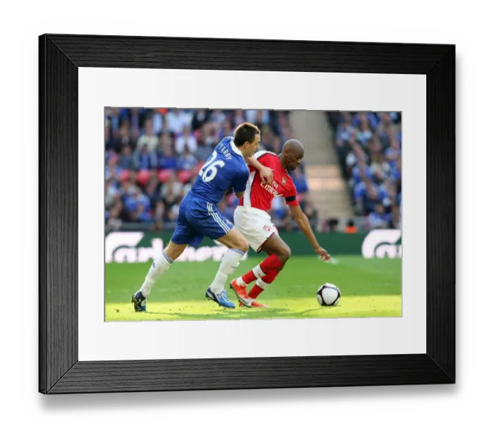 Framed Print : Abou Diaby vs. John Terry: Clash of Rivals in the FA Cup Semi-Final at Wembley, Arsenal 1:2 Chelsea Framed Print : Abou Diaby vs. John Terry: Clash of Rivals in the FA Cup Semi-Final at Wembley, Arsenal 1:2 Chelsea