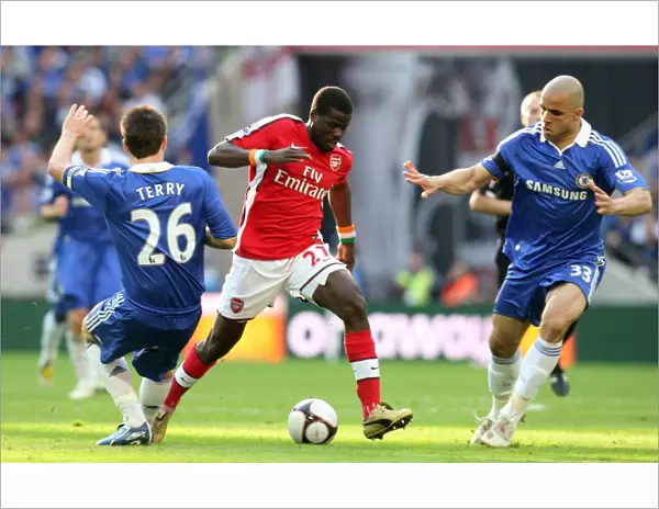 Emmanuel Eboue (Arsenal) John Terry and Alex (Chelsea)