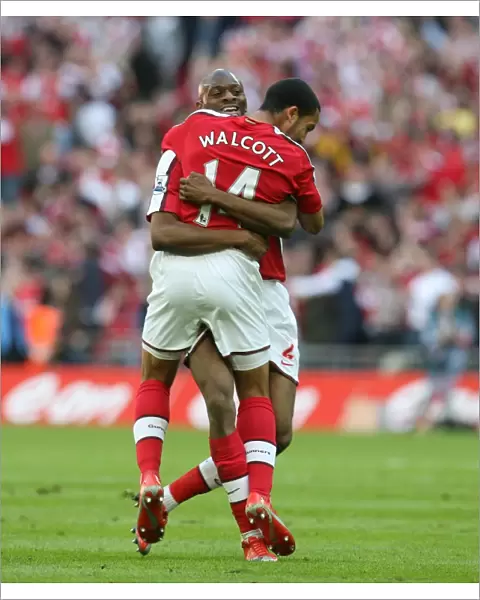 Theo Walcott's FA Cup Semi-Final Goal Celebration with Abou Diaby (Arsenal vs. Chelsea, Wembley Stadium, 2009)