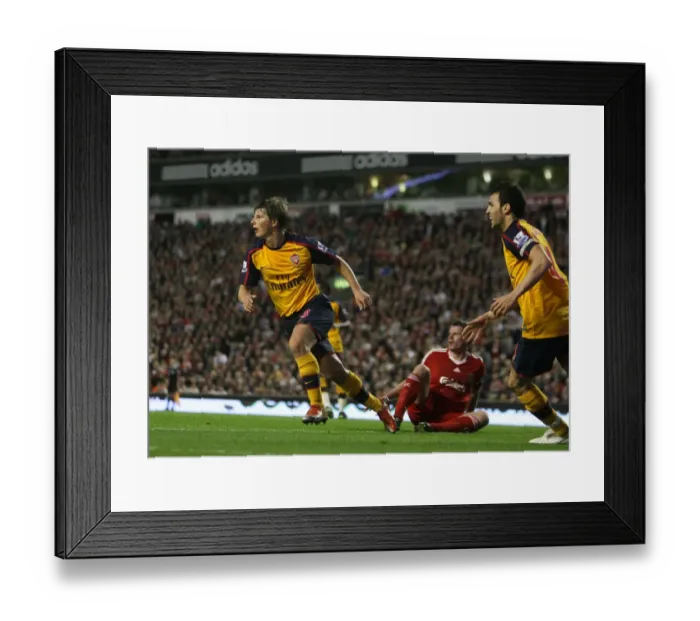 Framed Print : Arshavin's Thrilling Debut: The Unforgettable 4-4 Draw with Liverpool - Arsenal's First Goal Framed Print : Arshavin's Thrilling Debut: The Unforgettable 4-4 Draw with Liverpool - Arsenal's First Goal