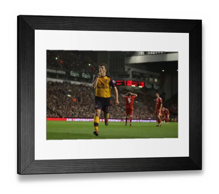 Framed Print : Arshavin's Double Strike: The Thrilling 4-4 Draw Against Liverpool Framed Print : Arshavin's Double Strike: The Thrilling 4-4 Draw Against Liverpool