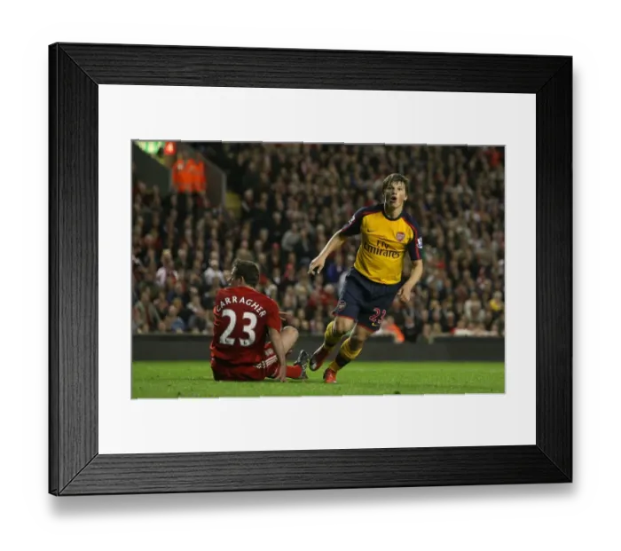 Framed Print : Arshavin's Hat-Trick: The Thrilling 4-4 Draw Against Liverpool, 2009