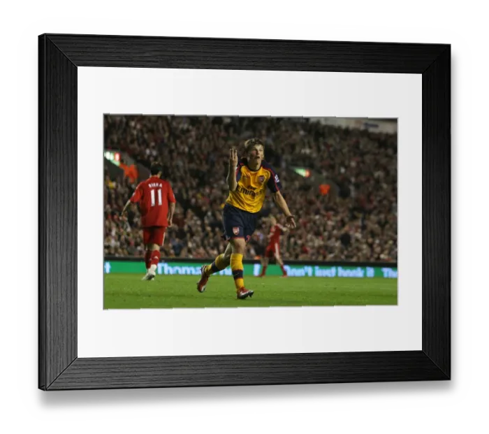Framed Print : Arshavin's Triumph: The Thrilling 3-3 Draw Against Liverpool Framed Print : Arshavin's Triumph: The Thrilling 3-3 Draw Against Liverpool