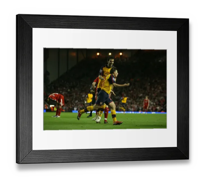 Framed Print : Andrey Arshavin celebrates scoring the 3rd Arsenal Framed Print : Andrey Arshavin celebrates scoring the 3rd Arsenal