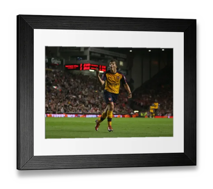 Framed Print : Arshavin's Four-Goal Blitz: Liverpool 4-4 Arsenal, Premier League, 2009