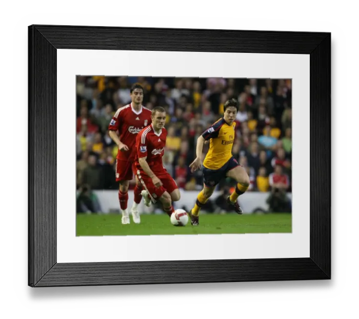 Framed Print : Samir Nasri (Liverpool) Fabio Aurelio (Liverpool) Framed Print : Samir Nasri (Liverpool) Fabio Aurelio (Liverpool)