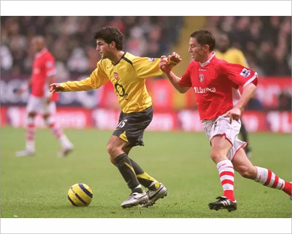 Cesc Fabregas (Arsenal) Matt Holland (Charlton). Charlton Athletic 0: 1 Arsenal
