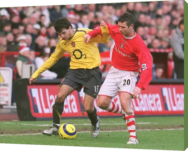Cesc Fabregas (Arsenal) Bryan Hughes (Charlton). Charlton Athletic 0: 1 Arsenal